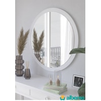 Usta Mekan Beyaz Ahşap Dekoratif Yuvarlak Antre Hol Koridor Duvar Salon Mutfak Banyo Wc Ofis Aynası 42 Cm Usta Mekan Beyaz Ahşap Dekoratif Yuvarlak Antre Hol Koridor Duvar Salon Mutfak Banyo Wc Ofis Aynası 42 Cm
