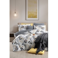 Mystory Home Lastikli Çarşaflı Çift Kişilik Nevresim Takımı Monstera Gri Gri Mystory Home Lastikli Çarşaflı Çift Kişilik Nevresim Takımı Monstera Gri Gri