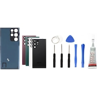 Samsung S22 Ultra Uyumlu Batarya Kapağı Kamera Lensli Siyah + Yapıştırıcı + Tamir Seti Samsung S22 Ultra Uyumlu Batarya Kapağı Kamera Lensli Siyah + Yapıştırıcı + Tamir Seti