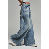 it's basic Kadın Kot Rengi 12s5-32 Palazzo Fit Paça Püsküllü %100 Koton Orta Bel Denim Jean Kot Rengi 12s5-84 it's basic Kadın Kot Rengi 12s5-32 Palazzo Fit Paça Püsküllü %100 Koton Orta Bel Denim Jean Kot Rengi 12s5-84