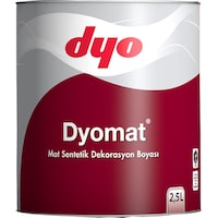 Dyomat Mat Dekorasyon Boyası 2,5 Litre Siyah Dyomat Mat Dekorasyon Boyası 2,5 Litre Siyah