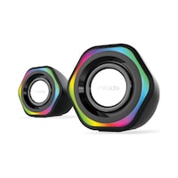 Mikado Md-176 2.0 3w-2 Siyah Rgb Aydınlatmalı Usb + 3.5mm Usb 5v Speaker Hoparlör Mikado Md-176 2.0 3w-2 Siyah Rgb Aydınlatmalı Usb + 3.5mm Usb 5v Speaker Hoparlör