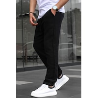 Madmext Siyah Müslin Kumaş Erkek Basic Pantolon 6507-siyah Siyah Madmext Siyah Müslin Kumaş Erkek Basic Pantolon 6507-siyah Siyah