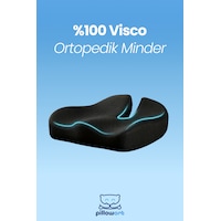 Ortopedik Oturma Simidi Sandalye Minderi Kuyruk Sokumu Yastığı Siyah
