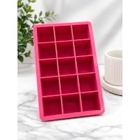 Silikon Buz Kalıbı 15 Bölmeli Büyük Kare Buz Küpü Kalıbı Viski, Kokteyl, Kahve Ve Soğuk İçecekler İçin Pembe Silikon Buz Kalıbı 15 Bölmeli Büyük Kare Buz Küpü Kalıbı Viski, Kokteyl, Kahve Ve Soğuk İçecekler İçin Pembe