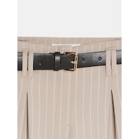 Dilvin 72682 Kemerli Pileli Pantolon-bej Dilvin 72682 Kemerli Pileli Pantolon-bej