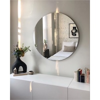 Ayna / Yuvarlak Ayna / Dekoratif Ayna / Banyo Aynası/konsol Aynası/50 Cm Çapında 50 X 50 Gümüş Ayna / Yuvarlak Ayna / Dekoratif Ayna / Banyo Aynası/konsol Aynası/50 Cm Çapında 50 X 50 Gümüş
