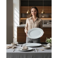 Güral Sembol 2 Parça 35 Cm Kayık Tabak 5303590 Güral Sembol 2 Parça 35 Cm Kayık Tabak 5303590