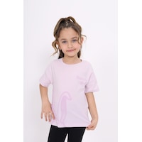 Toontoy Kids Toontoy Kız Çocuk Bunny Baskılı Tişört Açık Lila Toontoy Kids Toontoy Kız Çocuk Bunny Baskılı Tişört Açık Lila