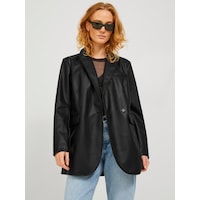 Jack&jones Jjxx Oversize Uzun Kol Deri Kadın Ceket - Minimalist Tarz Siyah Jack&jones Jjxx Oversize Uzun Kol Deri Kadın Ceket - Minimalist Tarz Siyah