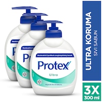 Protex Ultra Uzun Süreli Koruma Sıvı Sabun 3 x 300 ML Protex Ultra Uzun Süreli Koruma Sıvı Sabun 3 x 300 ML