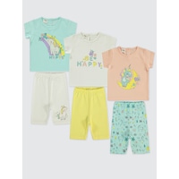 Civil Baby Kız Bebek 3'lü Takım 6-18 Ay Renkli Çok Renkli Civil Baby Kız Bebek 3'lü Takım 6-18 Ay Renkli Çok Renkli
