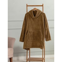 Mulberry Wellsoft Kapşonlu Giyilebilir Tv Battaniyesi Unise x Over Size - Camel Mulberry Wellsoft Kapşonlu Giyilebilir Tv Battaniyesi Unise x Over Size - Camel
