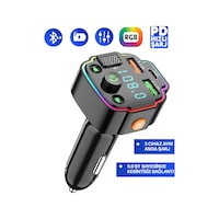 Transmitter Bluetooth Fm Araç Kiti Kolay Bağlantı Araba Müzik Mp3 Çalar Oto Çakmaklık Hızlı Şarj Transmitter Bluetooth Fm Araç Kiti Kolay Bağlantı Araba Müzik Mp3 Çalar Oto Çakmaklık Hızlı Şarj