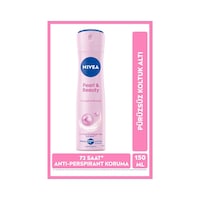 NIVEA Kadın Sprey Deodorant Pearl & Beauty 150 ML, 72 Saat perspirant Koruma, Pürüzsüz Koltuk Altı NIVEA Kadın Sprey Deodorant Pearl & Beauty 150 ML, 72 Saat perspirant Koruma, Pürüzsüz Koltuk Altı