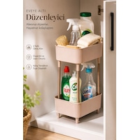 Porsima 1130 İki Katlı Çok Amaçlı Düzenleyici Raf Cappuccino Porsima 1130 İki Katlı Çok Amaçlı Düzenleyici Raf Cappuccino