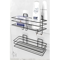Atacı Paslanmaz 2 Li Set Yapışkanlı 4 Kancalı Banyo Rafı Mat Siyah Banyo Şampuanlık Duşakabin Duş Askısı Siyah Atacı Paslanmaz 2 Li Set Yapışkanlı 4 Kancalı Banyo Rafı Mat Siyah Banyo Şampuanlık Duşakabin Duş Askısı Siyah