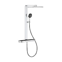 Grohe Rainshower Aqua Pure Duvara Monte Termostatik Bataryalı Duş Sistemi Siyah/krom - 100961kı00 Siyah Grohe Rainshower Aqua Pure Duvara Monte Termostatik Bataryalı Duş Sistemi Siyah/krom - 100961kı00 Siyah