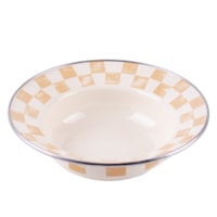 Beige Emaye Çukur Makarna Ve Salata Tabağı Beige Emaye Çukur Makarna Ve Salata Tabağı