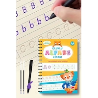 Alfabe Yazı Kitabı Sihirli Uçan Kalemli Oluklu (Kabartmalı) Yazmayı Kolayca Öğreten Kitap Dikkat Atölyesi Yayınları Alfabe Yazı Kitabı Sihirli Uçan Kalemli Oluklu (Kabartmalı) Yazmayı Kolayca Öğreten Kitap Dikkat Atölyesi Yayınları