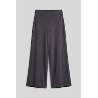 Tommylife Koyu Gri Comfort Fit Geniş Paça Korsajlı Palazzo Kadın Pantolon - 94681 Tommylife Koyu Gri Comfort Fit Geniş Paça Korsajlı Palazzo Kadın Pantolon - 94681