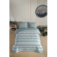Çift Kişilik Desenli Kapitone Çift Taraflı Renkli Pike Yatak Örtüsü Takımı 200x230 Cm Çarşafsız Yeşil Çift Kişilik Desenli Kapitone Çift Taraflı Renkli Pike Yatak Örtüsü Takımı 200x230 Cm Çarşafsız Yeşil