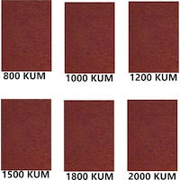 Su Zımparası, Yumuşak Kağıt, Yüksek Kalite 23x28 Cm 800,1000,1200,1500,1800,2000 Kum 6 Parça Su Zımparası, Yumuşak Kağıt, Yüksek Kalite 23x28 Cm 800,1000,1200,1500,1800,2000 Kum 6 Parça