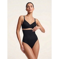 Kadın Yüksek Bel String Korse Dikişsiz Toparlayıcı Kaymayı Önleyen Shapewear Siyah Kadın Yüksek Bel String Korse Dikişsiz Toparlayıcı Kaymayı Önleyen Shapewear Siyah