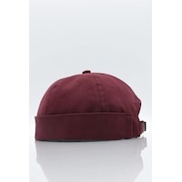 Külah Bordo %100 Pamuk Cap Docker Şapka-Bordo-Standart Külah Bordo %100 Pamuk Cap Docker Şapka-Bordo-Standart
