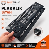 Plakalık Siyah Lazer Kesim Pleksi Sade Parlak Çıta Yazısız 2 Adet