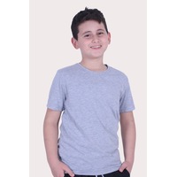 Fyk Kids Düz Model Farklı Renk Seçeneği Ile Unisex Çocuk Tişört Gri