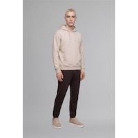 Defacto Regular Fit Kapüşonlu İçi Yumuşak Tüylü Kanguru Cepli Basic Sweatshirt X8283az26aubg106 Bej-bg106 Defacto Regular Fit Kapüşonlu İçi Yumuşak Tüylü Kanguru Cepli Basic Sweatshirt X8283az26aubg106 Bej-bg106