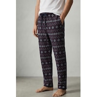 Elemge %100 Pamuk Desenli Erkek Pijama Altı Interlok Kumaş Rahat Kalıp Cepli İpli Lacivert Yılbaşı Temalı Elemge %100 Pamuk Desenli Erkek Pijama Altı Interlok Kumaş Rahat Kalıp Cepli İpli Lacivert Yılbaşı Temalı