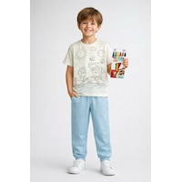 Zuzunga En Sevimli Figürleri Özel Kalemi İle Boyanabilir Çocuk Pijama Takımı Yıkama Sonrası Leke Bırakmaz Bebe Mavisi Zuzunga En Sevimli Figürleri Özel Kalemi İle Boyanabilir Çocuk Pijama Takımı Yıkama Sonrası Leke Bırakmaz Bebe Mavisi