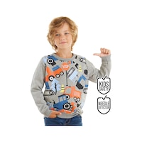 Sevimli Arabalar Erkek Çocuk Uzun Kollu Sweatshirt Sevimli Arabalar Erkek Çocuk Uzun Kollu Sweatshirt