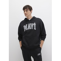 Mavi 067149-902 Mavi Logo Baskılı Kapüşonlu Sweatshirt - Siyah Mavi 067149-902 Mavi Logo Baskılı Kapüşonlu Sweatshirt - Siyah