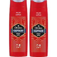 Old Spice Captain Duş Jeli ve Şampuan 2 x 400 ML Old Spice Captain Duş Jeli ve Şampuan 2 x 400 ML