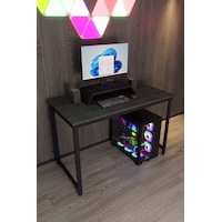 Siyah Renk Oyuncu Masası 60x120 Cm, Bilgisayar Masası, Gamer Masası, Gaming Masa, Metal Ayaklı Siyah Siyah Renk Oyuncu Masası 60x120 Cm, Bilgisayar Masası, Gamer Masası, Gaming Masa, Metal Ayaklı Siyah