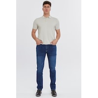 Regular Fit Jean Martin Yüksek Bel Standart Kesim Esnek Kot Pantolon C336 001 Regular Fit Jean Martin Yüksek Bel Standart Kesim Esnek Kot Pantolon C336 001