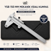 YSB 150 mm Standart Seri Mekanik Vidalı Kumpas - Ekonomik ve Dayanıklı - YSB 150 mm Standart Seri Mekanik Vidalı Kumpas - Ekonomik ve Dayanıklı -