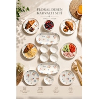 Porsima 4270 Pure 14 Parça Porselen Kahvaltı Seti 6 Kişilik Kahvaltı Takımı Renkli Porsima 4270 Pure 14 Parça Porselen Kahvaltı Seti 6 Kişilik Kahvaltı Takımı Renkli