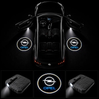 Opel Kapı Altı Logo Projektör Led Işığı 2'li Set Pilli Kablosuz Kapı Karşılama Lambası Opel Kapı Altı Logo Projektör Led Işığı 2'li Set Pilli Kablosuz Kapı Karşılama Lambası