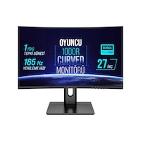 Warp WRP27-165-B 27" 1 MS 165 Hz Rgb 1000R Curved Freesync + G-Sync Fhd Oyuncu Monitörü Warp WRP27-165-B 27" 1 MS 165 Hz Rgb 1000R Curved Freesync + G-Sync Fhd Oyuncu Monitörü