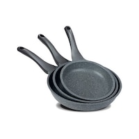 Thermoad Granit Döküm Tava Seti 3'lü 20-24-28 CM Gri Thermoad Granit Döküm Tava Seti 3'lü 20-24-28 CM Gri