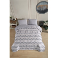 Çift Kişilik Desenli Kapitone Çift Taraflı Renkli Pike Yatak Örtüsü Takımı 200x230 Cm Çarşafsız Gri Çift Kişilik Desenli Kapitone Çift Taraflı Renkli Pike Yatak Örtüsü Takımı 200x230 Cm Çarşafsız Gri