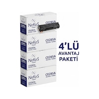 Nekes Toner Hp Laserjet Pro M1130 / M1132 / M1132 Mfp 85a Siyah Uyumlu Toner 4' Lü Paket - Çipli / Ce285a Nekes Toner Hp Laserjet Pro M1130 / M1132 / M1132 Mfp 85a Siyah Uyumlu Toner 4' Lü Paket - Çipli / Ce285a