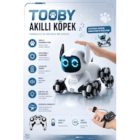 Uzaktan Kumandalı Bilek Kontrollü 8 Tekerli Akrobat Tooby Oyuncak Robot Köpek Araba 26 Cm. Tooby Gri Uzaktan Kumandalı Bilek Kontrollü 8 Tekerli Akrobat Tooby Oyuncak Robot Köpek Araba 26 Cm. Tooby Gri