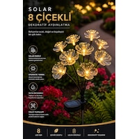 Solar 8 Çiçekli Bahçe Aydınlatması, Güneş Enerjili Led Dekoratif Çiçek Lamba, Suya Dayanıklı Dış Mekan Bahçe Yolu Peyzaj Işığı Sarı Solar 8 Çiçekli Bahçe Aydınlatması, Güneş Enerjili Led Dekoratif Çiçek Lamba, Suya Dayanıklı Dış Mekan Bahçe Yolu Peyzaj Işığı Sarı