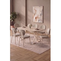 Hooli 90x168 Traverten Mdf Masa, Metal X Ayak, Metal Sandalye, 6 Kişilik Mutfak Masası Takımı Ve Yemek Masası Takımı Krem Hooli 90x168 Traverten Mdf Masa, Metal X Ayak, Metal Sandalye, 6 Kişilik Mutfak Masası Takımı Ve Yemek Masası Takımı Krem
