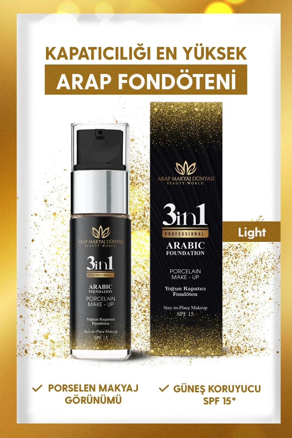 Yoğun Kapatıcı Fondöten - Light 001 Light Yoğun Kapatıcı Fondöten - Light 001 Light